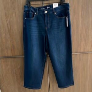 Style & Co. Blue Ankle Cropped Jeans